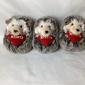 Adorable valentine Gray Hedgehog plush toys
